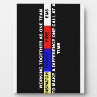 Plaque Photo Disposition, police, incendie, EMS