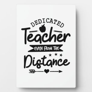 Plaque Photo Distance de l'enseignant dédié
