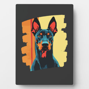 Plaque Photo Doberman