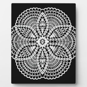 Plaque Photo Doily Art