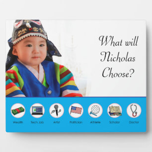 Plaque Photo Doljabi Doljanchi Dol coréen 1er anniversaire