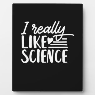 Plaque Photo Don de scientifique   J'Aime Vraiment La Science
