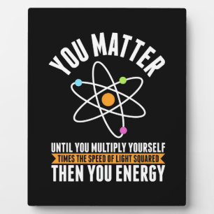 Plaque Photo Don de scientifique La science physique