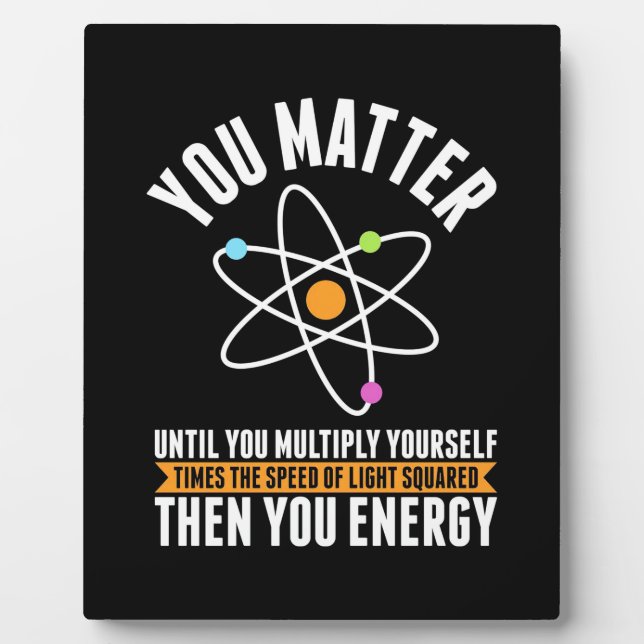 Plaque Photo Don de scientifique | La science physique (Devant)