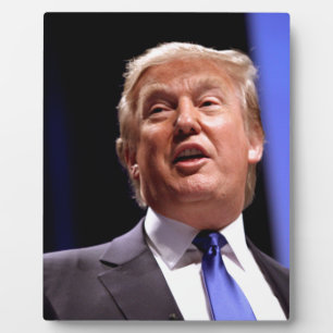 Plaque Photo Donald Trump
