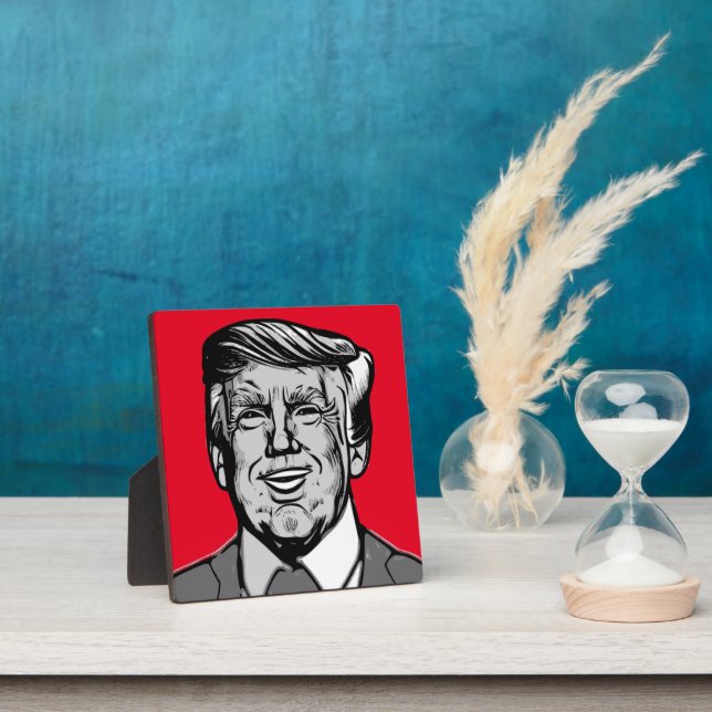 PLAQUE PHOTO DONALD TRUMP (Insitu)