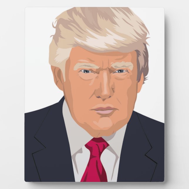 PLAQUE PHOTO DONALD TRUMP (Devant)