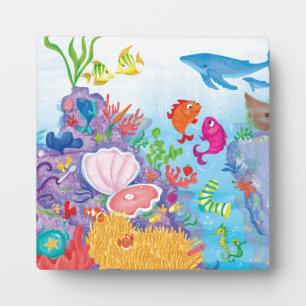 Plaque Photo Down In The Ocean