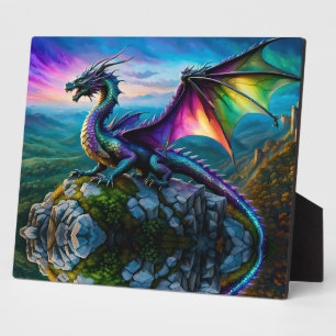 Plaque Photo Dragon Iridescente Garde Sa Terre