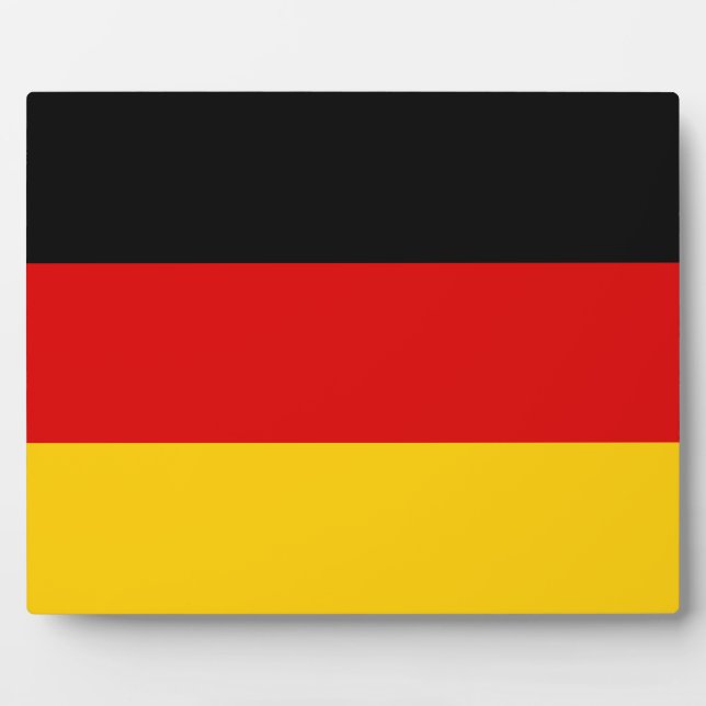 Plaque Photo Drapeau allemand (Devant)