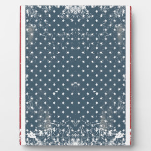 Plaque Photo drapeau américain vertical