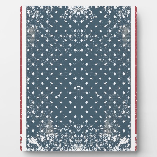 Plaque Photo drapeau américain vertical (Devant)