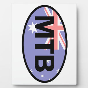 Plaque Photo Drapeau Australie VTT