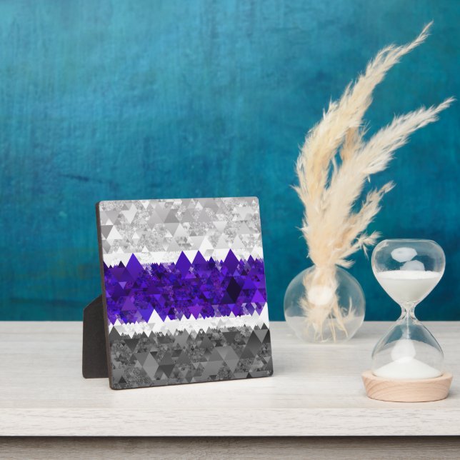 Plaque Photo Drapeau de fierté Greygender Boho Géométrique Mod  (Insitu)