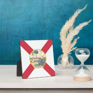 Plaque Photo Drapeau de Floride : L'état de soleil des Floridie