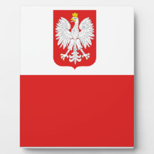Plaque Photo drapeau de la pologne
