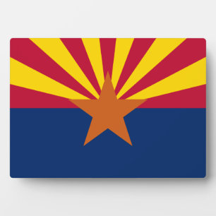 Plaque Photo Drapeau de l'Arizona