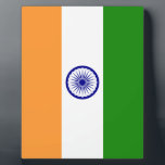 Plaque Photo Drapeau de l'Inde<br><div class="desc">Drapeau national de l'Inde.</div>