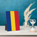 Plaque Photo Drapeau de Roumanie<br><div class="desc">Un cadeau idéal pour tous ceux qui sont patriotes de leur pays !</div>