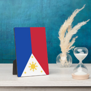 Plaque Photo drapeau des Philippines
