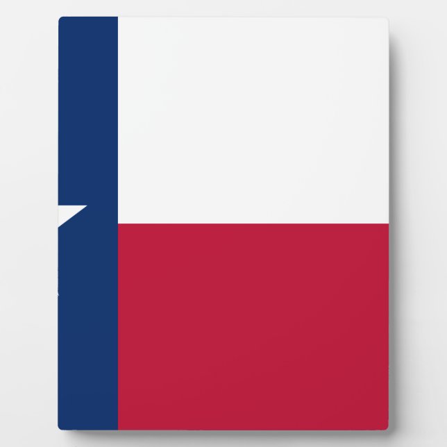 Plaque Photo Drapeau d'État du Texas (Devant)