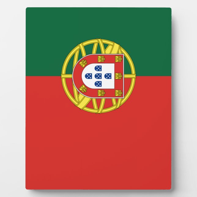 Plaque Photo Drapeau du Portugal (Devant)