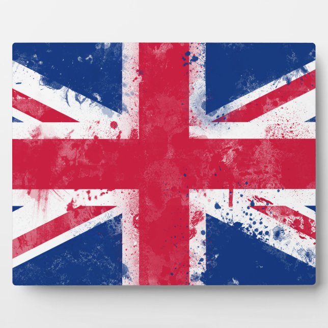 Plaque Photo Drapeau du Royaume-Uni ou de l'Union Jack (Devant)