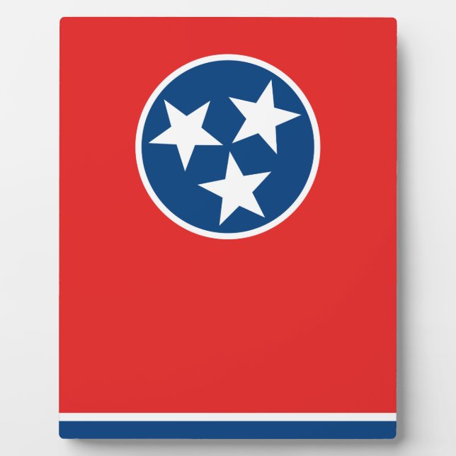 Plaque Photo Drapeau du Tennessee (Devant)