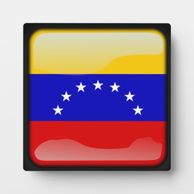 Plaque Photo Drapeau du Venezuela (Devant)