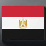 Plaque Photo Drapeau égyptien<br><div class="desc">Drapeau égyptien. Grand drapeau d'Egypte</div>