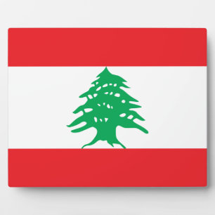 Plaque Photo Drapeau libanais