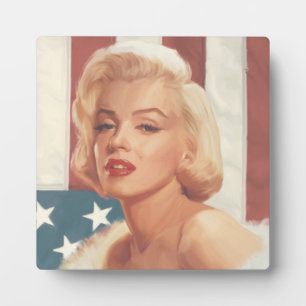 Plaque Photo Drapeau Marilyn