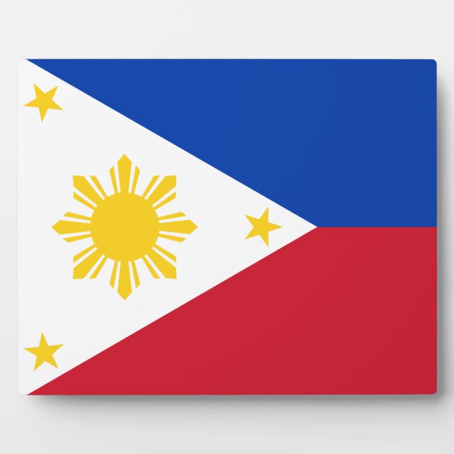 Plaque Photo Drapeau philippin (Devant)