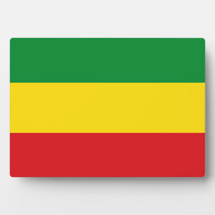 Plaque Photo Drapeau rastafarien Rasta Ethiopie