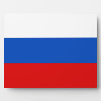 Plaque Photo Drapeau russe