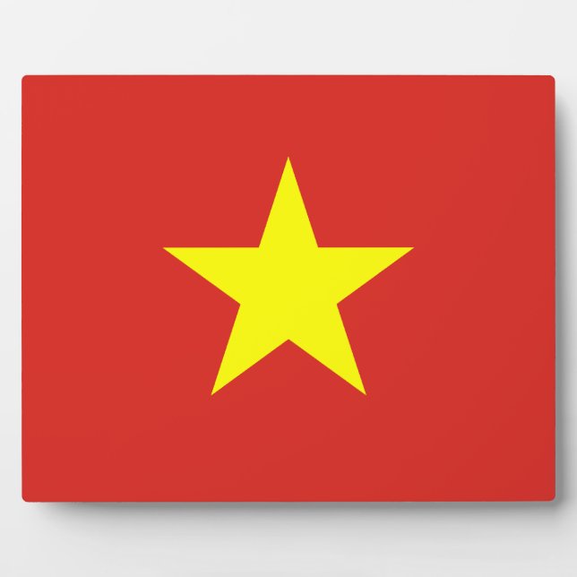 Plaque Photo Drapeau vietnamien (Devant)