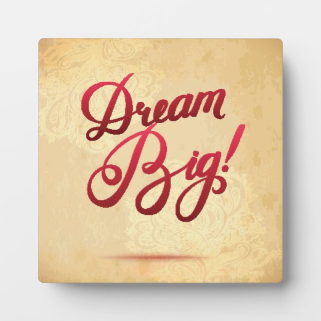 Plaque Photo Dream Big Red (Devant)