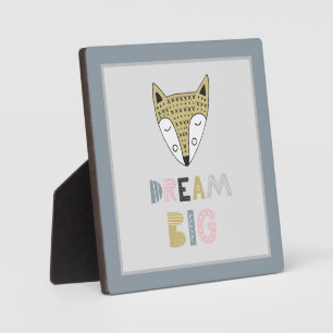 Plaque Photo Dream Big Scandinavian Fox Salle pour enfants