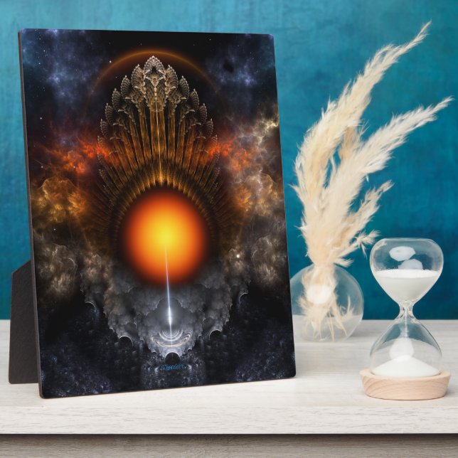 Plaque photo Dream Orb Fractal Art (Côté)