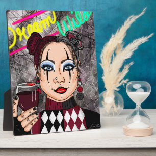 Plaque Photo Dream Wild   Arlequin gothique Jester Girl
