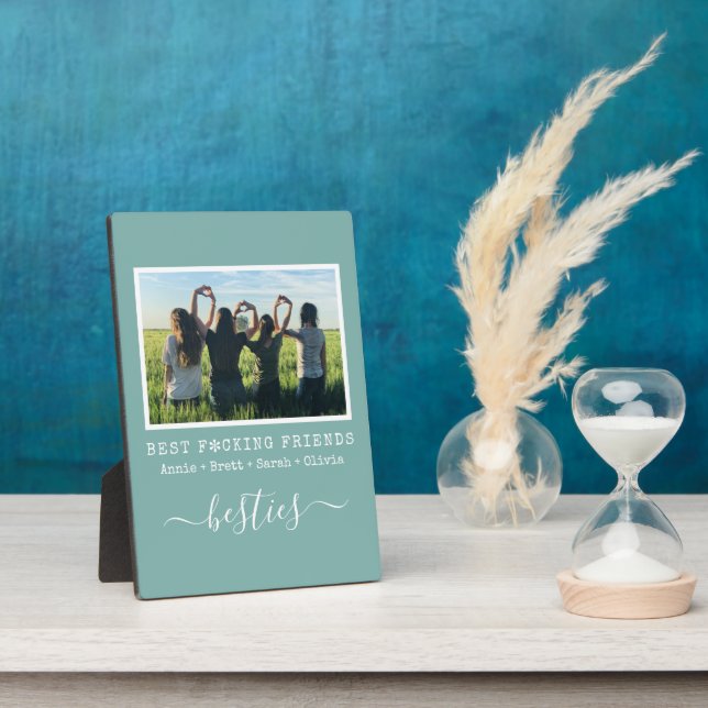 Plaque Photo Drôle Best Friends Besties BFF (Côté)