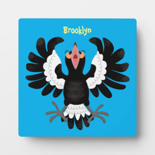 Plaque Photo Drôle dessin animé de Magpie australienne