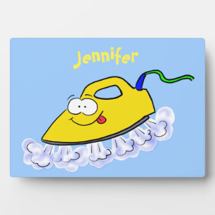 Plaque Photo Drôle dessin animé linge de fer