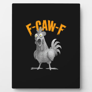 Plaque Photo Drôle F Caw F Poulet Style Rétro Classique