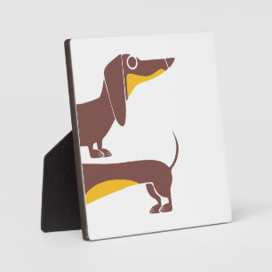 Plaque Photo Drôle mignon dachshund pour parent chien long