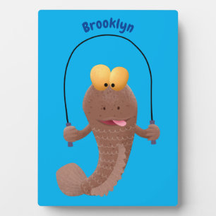 Plaque Photo Drôle sauter boudskipper poisson dessin animé