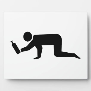 Plaque Photo Drunken People