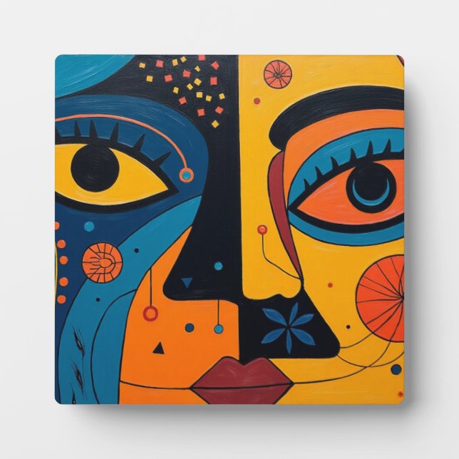 Plaque Photo Duality in Bloom: A Symphony of Sight and Symbol (Devant)