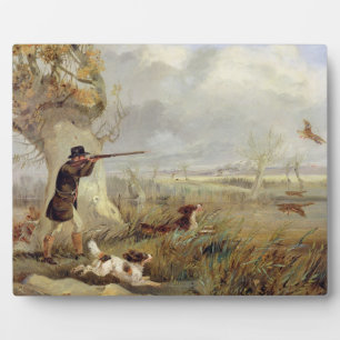 Plaque Photo Duck Shooting (huile sur toile)