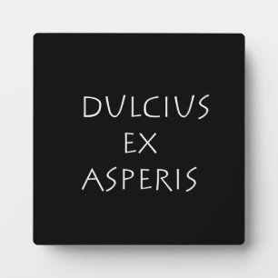 Plaque Photo Dulcius ex asperis